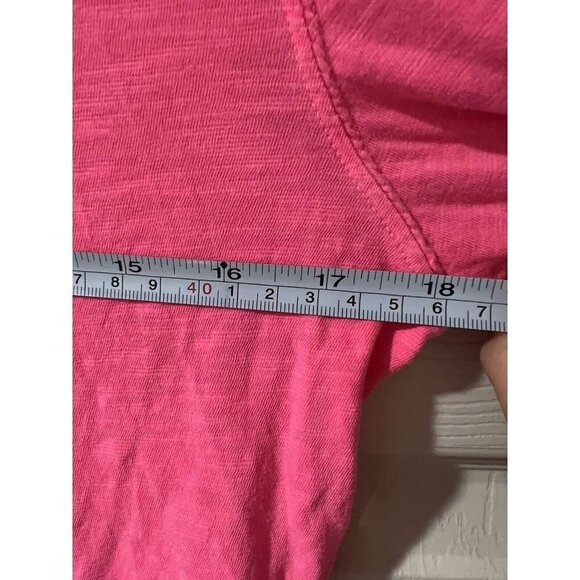 Vineyard Vines Hot Neon Pink Hooded Long Sleeve Light Weight Pullover Size S - Picture 8 of 8